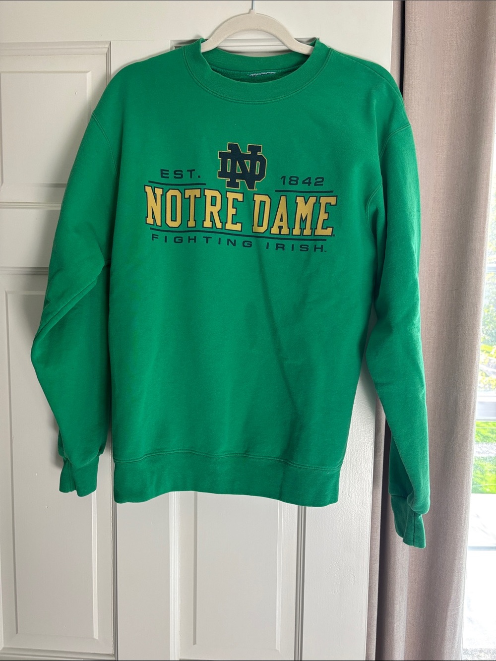 University of Notre Dame Fighting Irish Green Crewneck Sweatshirt
